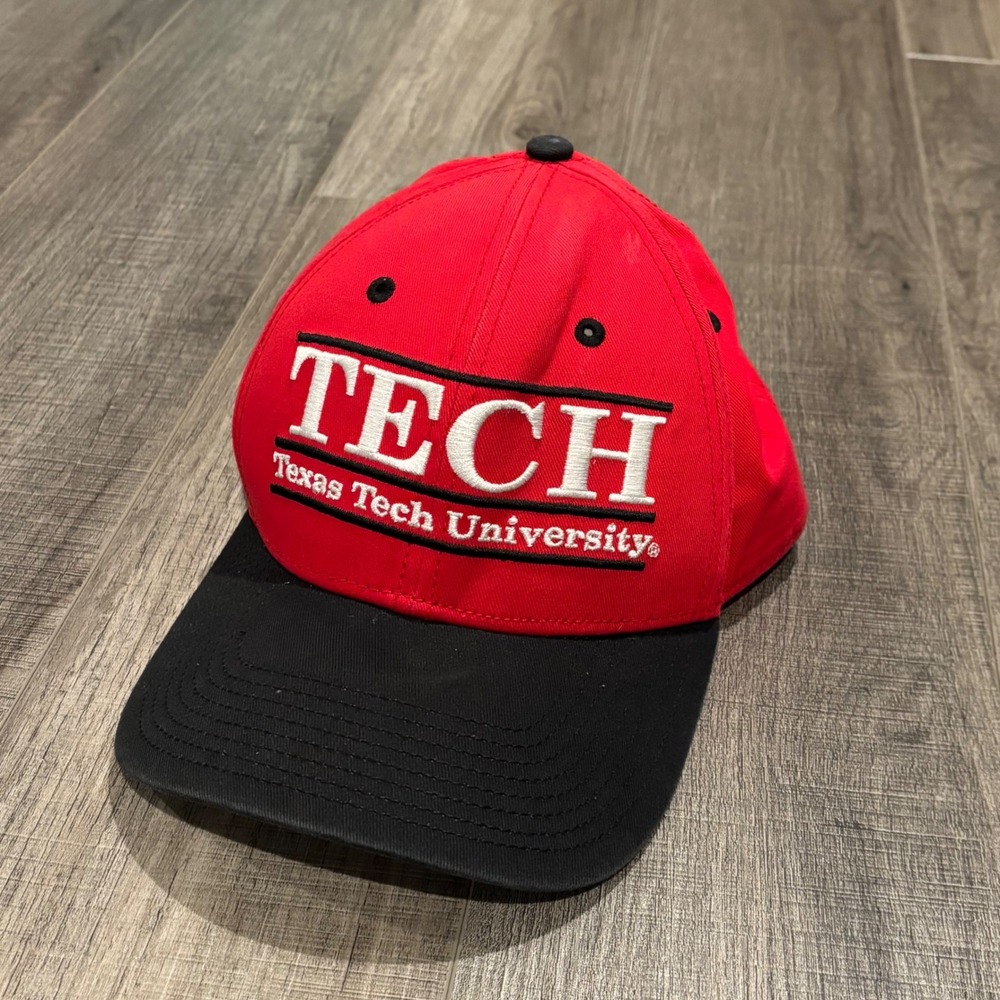 VTG The Game Texas Tech University Red Raiders Snapback Hat Red Black